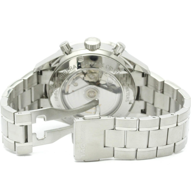 TAG HEUER 豪雅卡萊拉系列計時碼錶精鋼自動腕錶 CV2015 拋光款-4