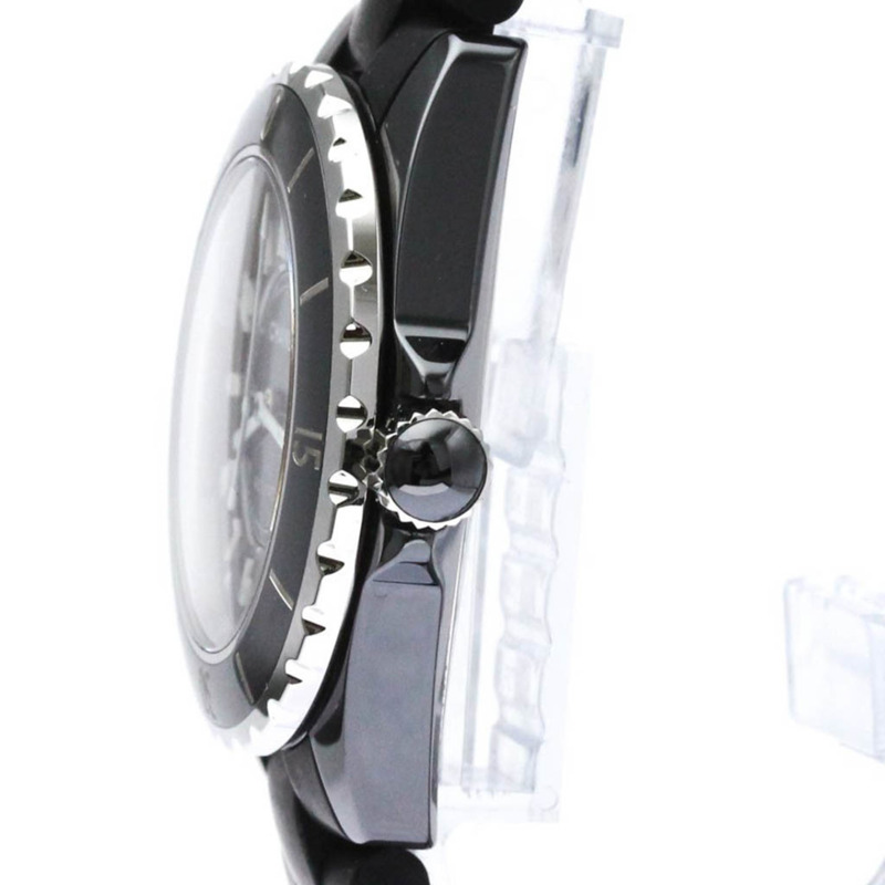 香奈兒 J12 陶瓷橡膠自動男士腕錶 H0684 拋光-3