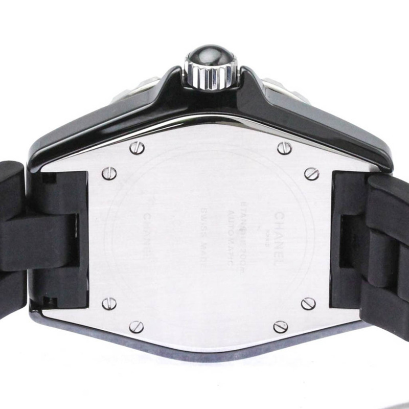 香奈兒 J12 陶瓷橡膠自動男士腕錶 H0684 拋光-5