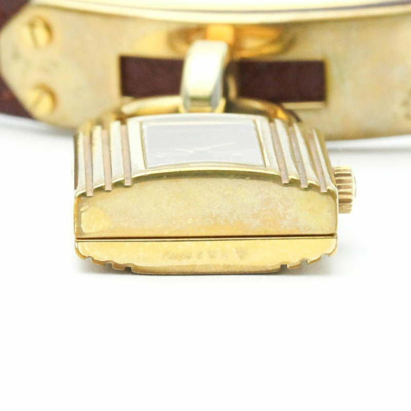 愛馬仕 Kelly 女士腕錶，鍍金皮革錶帶，石英機芯-5