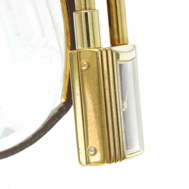 愛馬仕 Kelly 女士腕錶，鍍金皮革錶帶，石英機芯-7