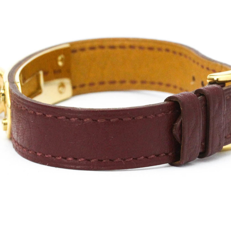 愛馬仕 Kelly 女士腕錶，鍍金皮革錶帶，石英機芯-2