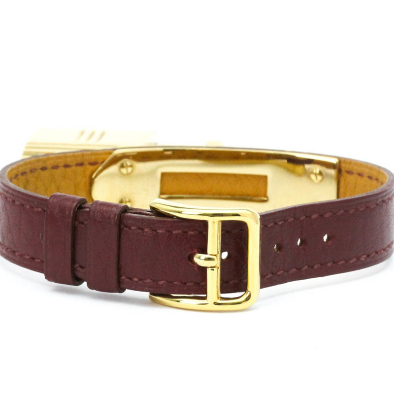 愛馬仕 Kelly 女士腕錶，鍍金皮革錶帶，石英機芯-4