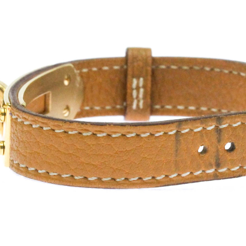 愛馬仕 Kelly 女士腕錶，鍍金皮革錶帶，石英機芯-2