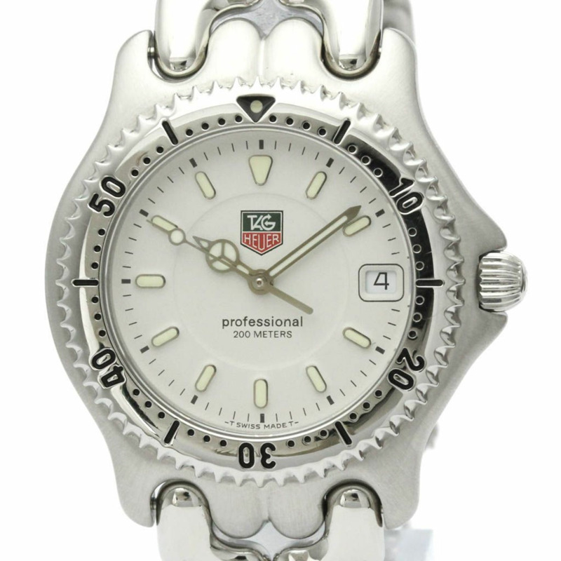TAG HEUER Sel Professional 200米精鋼石英男錶 WG1112 拋光款-0