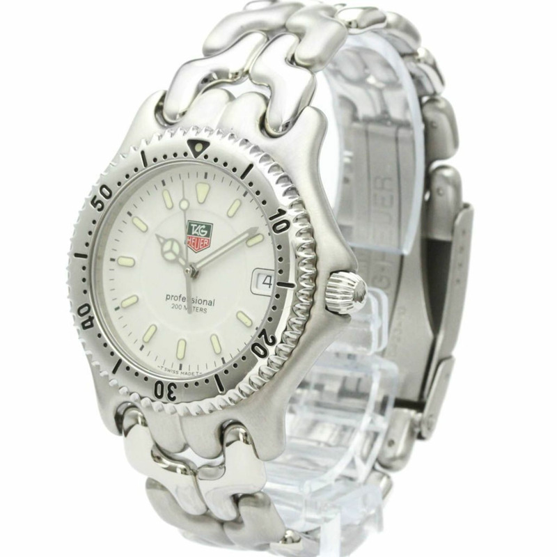 TAG HEUER Sel Professional 200米精鋼石英男錶 WG1112 拋光款-1