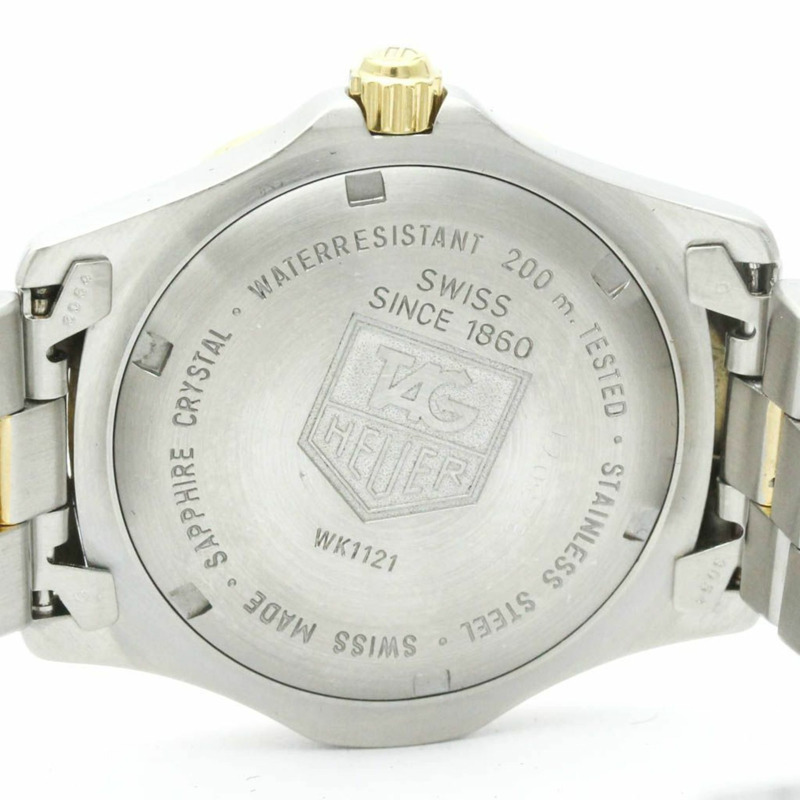 TAG HEUER 專業鍍金鋼石英男錶 WK1121 拋光-5