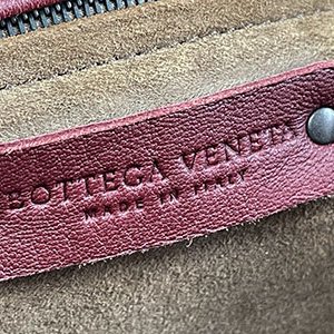 ＊奢華大道國際精品＊【BV130】BV酒紅色小羊皮大型購物包-7