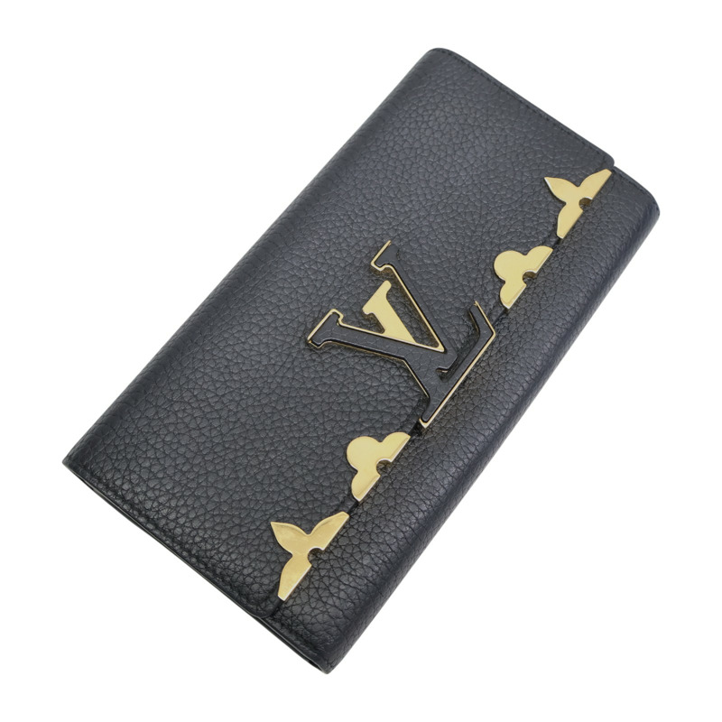 黑色牛皮 Capucines 扣式 長夾 M64551【LOUIS VUITTON LV 路易威登】 M64551-2