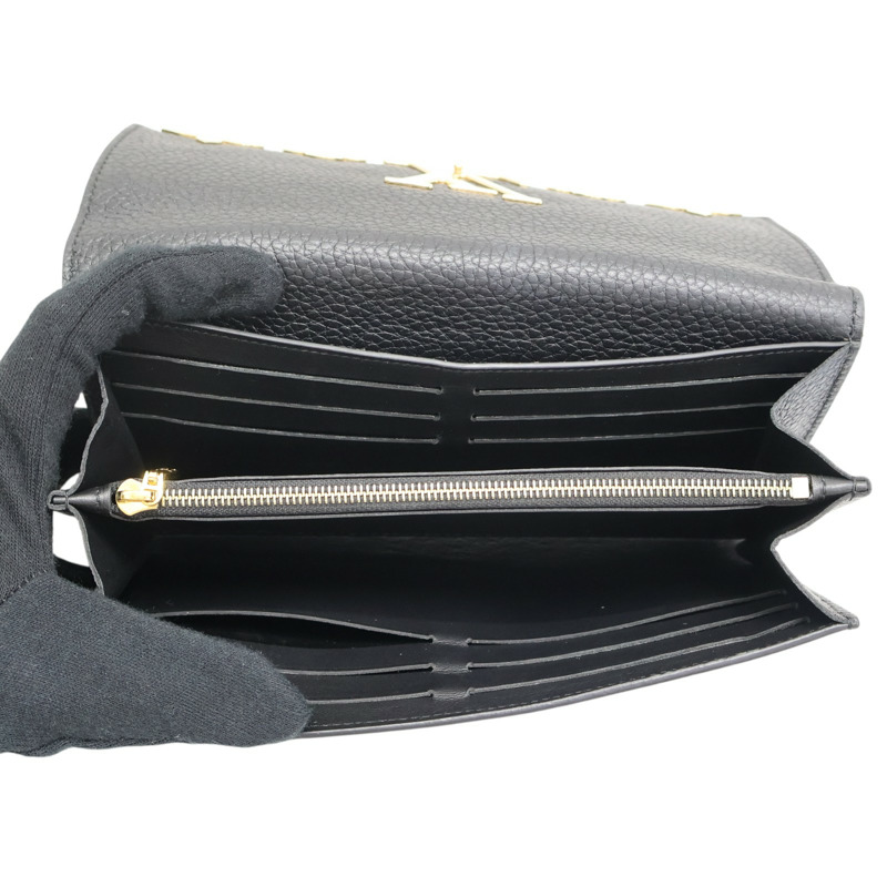 黑色牛皮 Capucines 扣式 長夾 M64551【LOUIS VUITTON LV 路易威登】 M64551-4