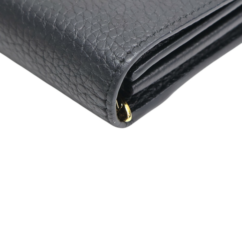 黑色牛皮 Capucines 扣式 長夾 M64551【LOUIS VUITTON LV 路易威登】 M64551-10