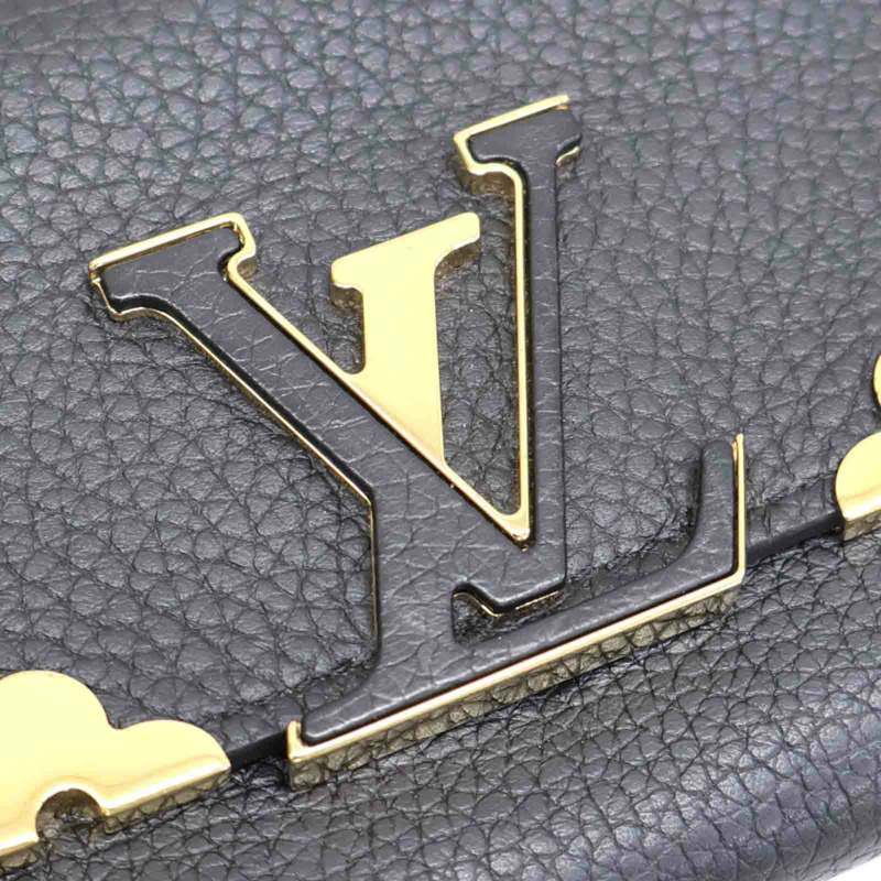 黑色牛皮 Capucines 扣式 長夾 M64551【LOUIS VUITTON LV 路易威登】 M64551-12