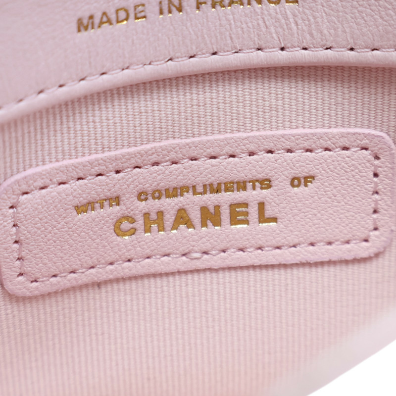 粉色羊皮 鍊帶 肩背包【CHANEL 香奈兒】-6