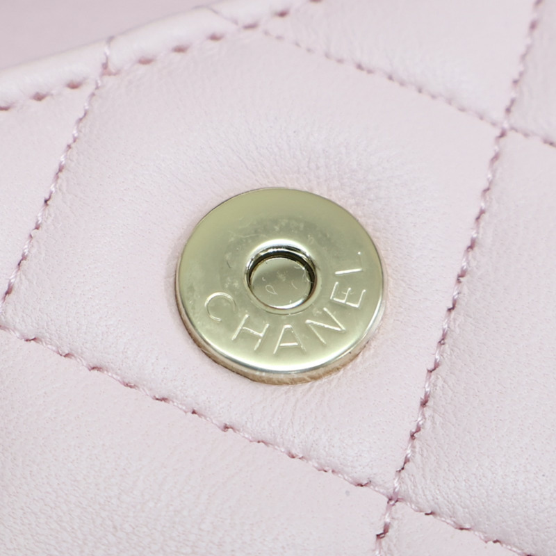 粉色羊皮 鍊帶 肩背包【CHANEL 香奈兒】-15