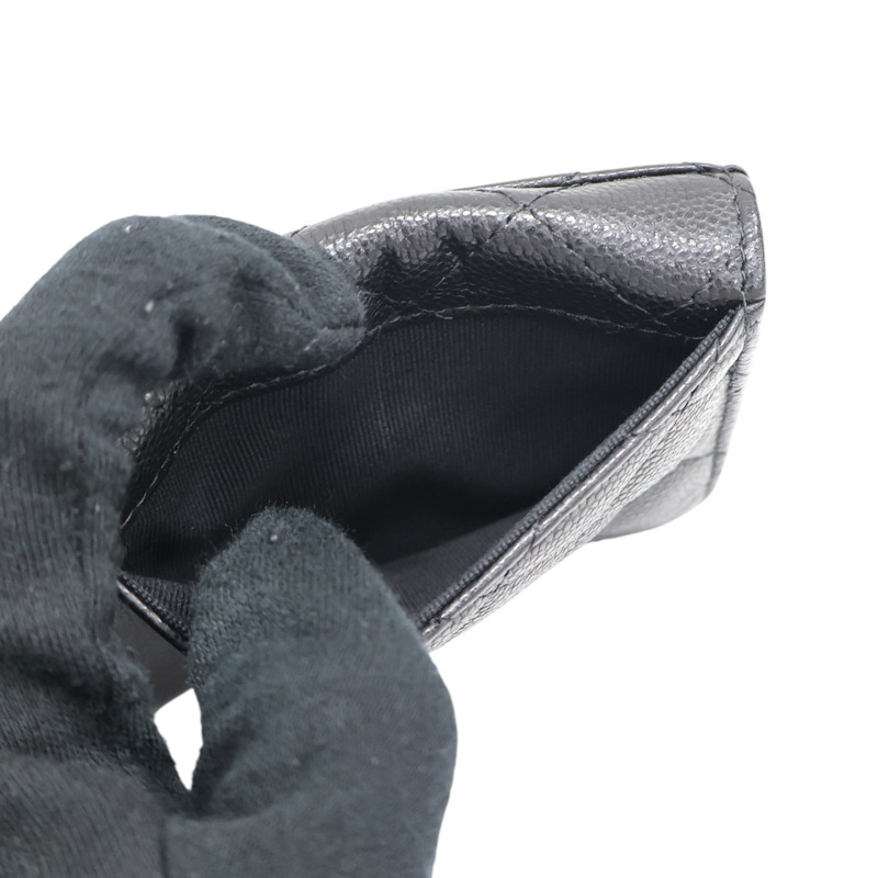 黑色 Caviar牛皮 拉鍊 零錢包 AP1650【CHANEL 香奈兒】 AP1650-5