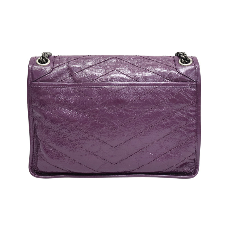 紫色牛皮 Niki Mid 肩背包 498894【SAINT LAURENT YSL 聖羅蘭】 498894-1