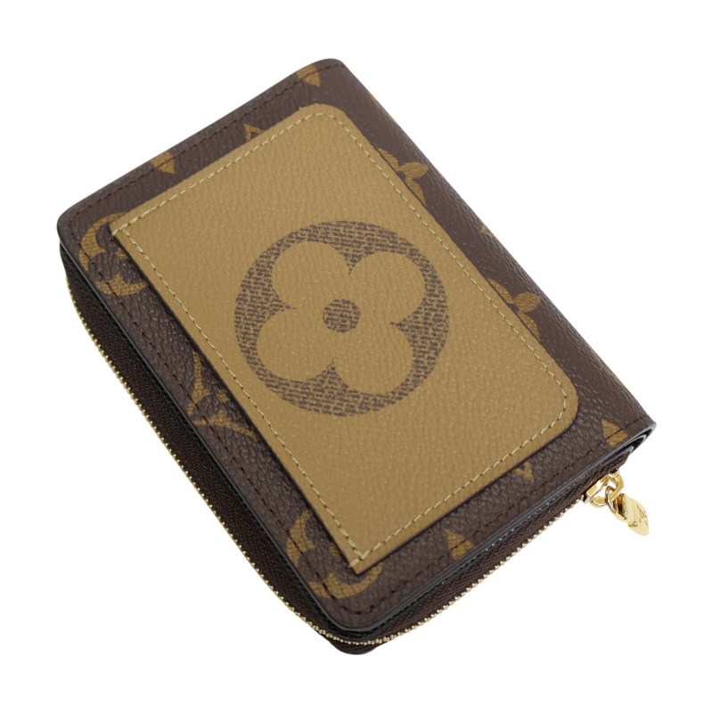 棕色 原花帆布 拉鍊 零錢包 M81461【LOUIS VUITTON LV 路易威登】 M81461-3