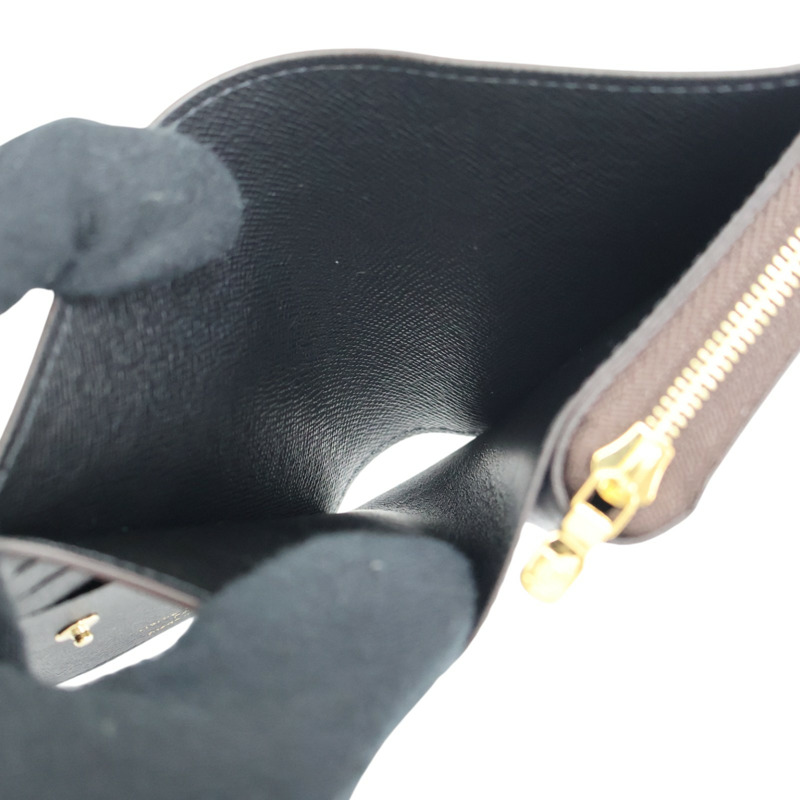 棕色 原花帆布 拉鍊 零錢包 M81461【LOUIS VUITTON LV 路易威登】 M81461-5