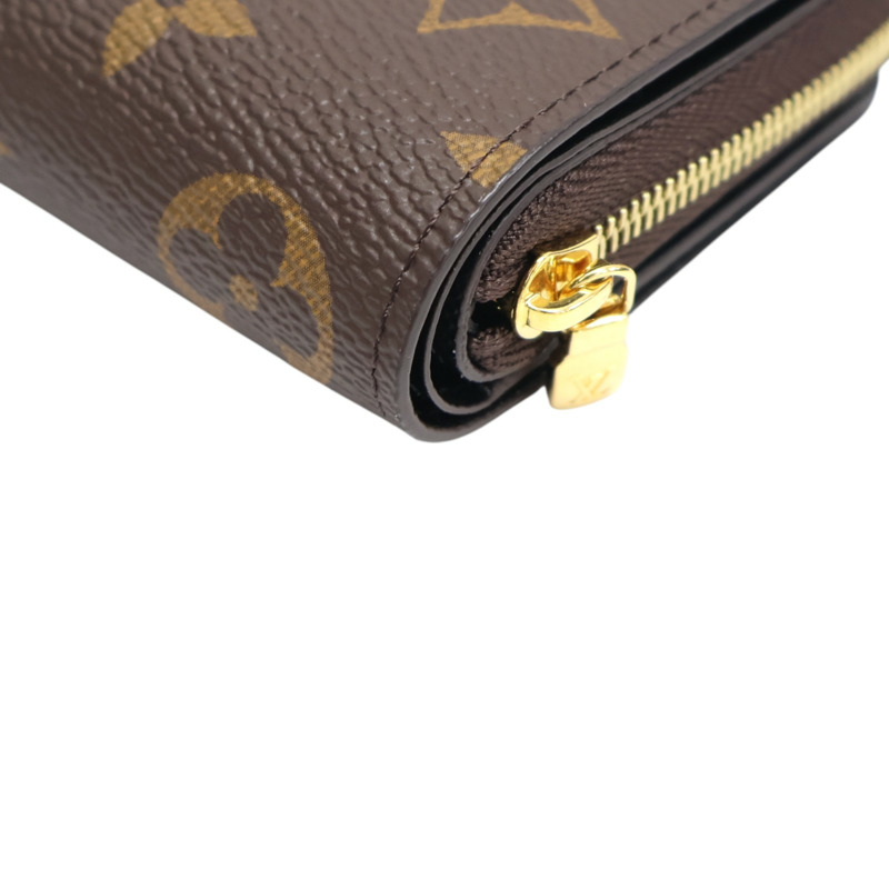 棕色 原花帆布 拉鍊 零錢包 M81461【LOUIS VUITTON LV 路易威登】 M81461-11