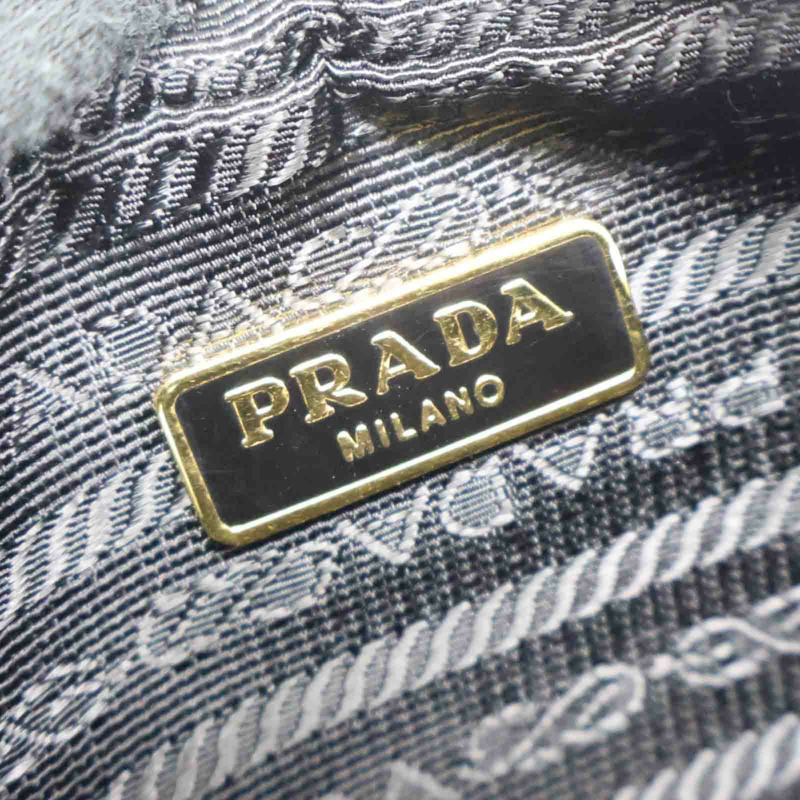 黑色牛皮 Saffiano Lux Mini 肩背包 BL0705【PRADA 普拉達】 BL0705-5