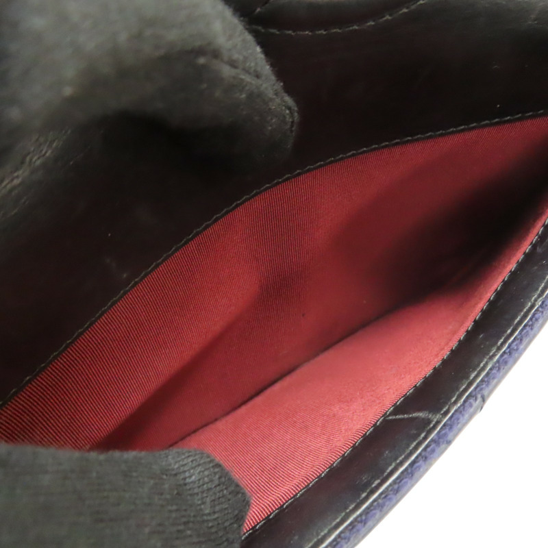 藍色 羊皮 黑色 牛皮 鍊帶肩背包 銀扣 無卡【CHANEL 香奈兒】 A93013-6