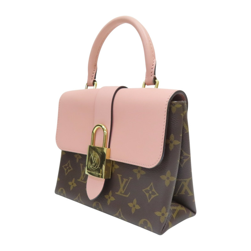 黑色/粉色 牛皮 原花帆布 Rocky BB 兩用包【LOUIS VUITTON LV 路易威登】 M44080-2