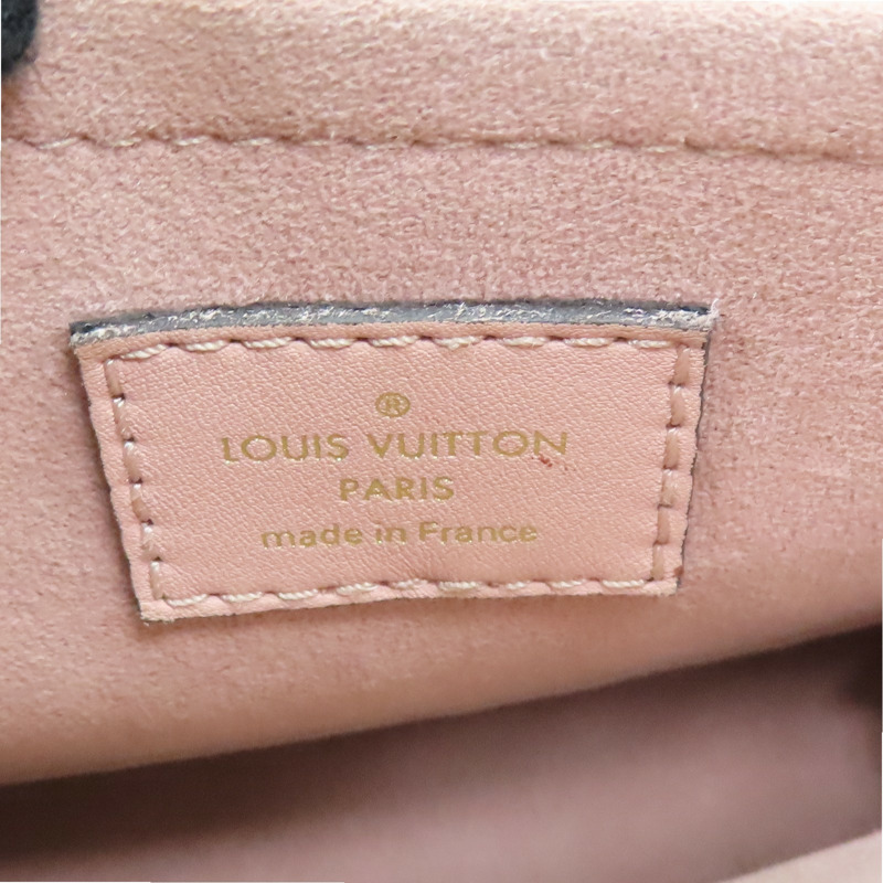 黑色/粉色 牛皮 原花帆布 Rocky BB 兩用包【LOUIS VUITTON LV 路易威登】 M44080-7