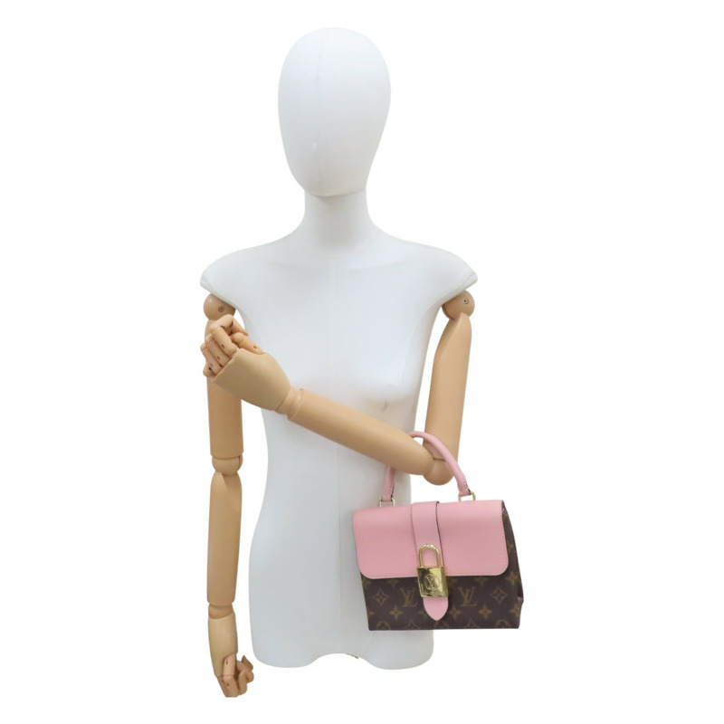 黑色/粉色 牛皮 原花帆布 Rocky BB 兩用包【LOUIS VUITTON LV 路易威登】 M44080-9