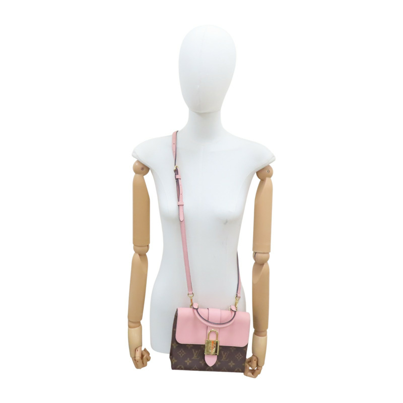 黑色/粉色 牛皮 原花帆布 Rocky BB 兩用包【LOUIS VUITTON LV 路易威登】 M44080-10