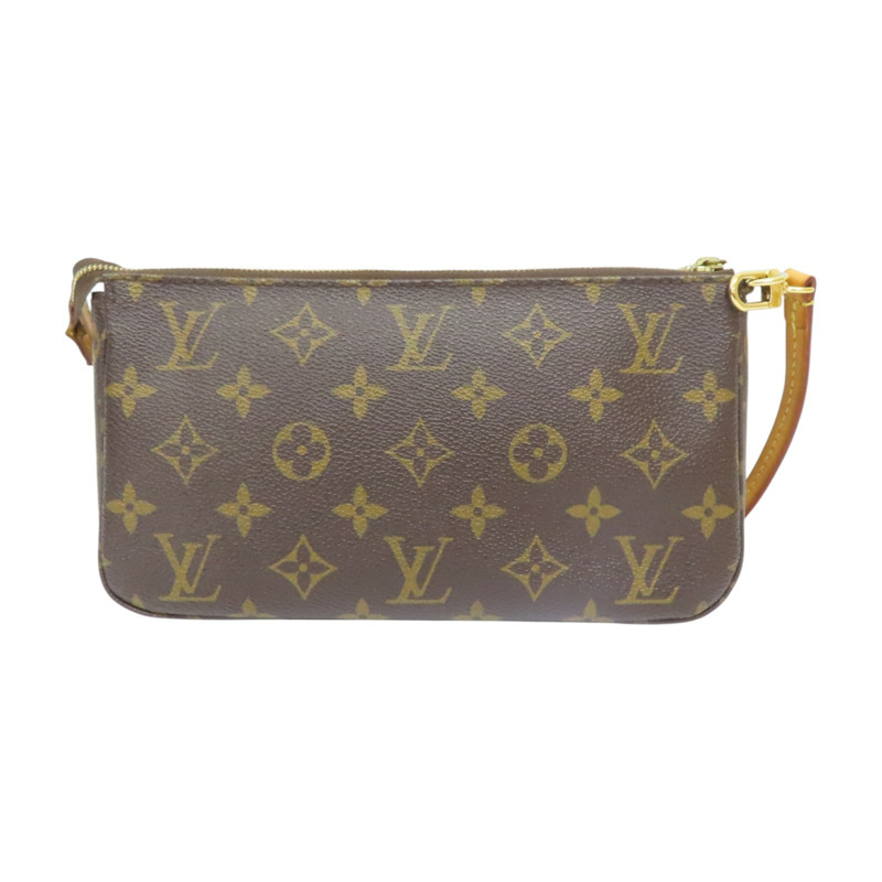 棕色 原花帆布  Pochette Accessoires 肩背包 M51980【LOUIS VUITTON LV 路易威登】 M51980-1