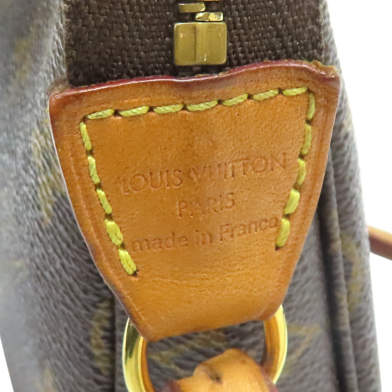 棕色 原花帆布  Pochette Accessoires 肩背包 M51980【LOUIS VUITTON LV 路易威登】 M51980-7