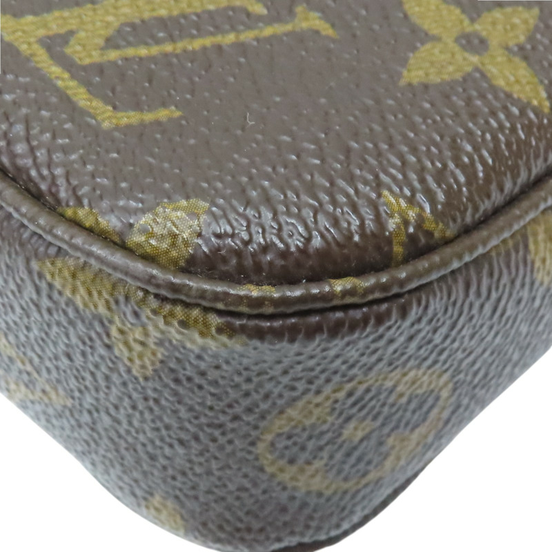 棕色 原花帆布  Pochette Accessoires 肩背包 M51980【LOUIS VUITTON LV 路易威登】 M51980-10