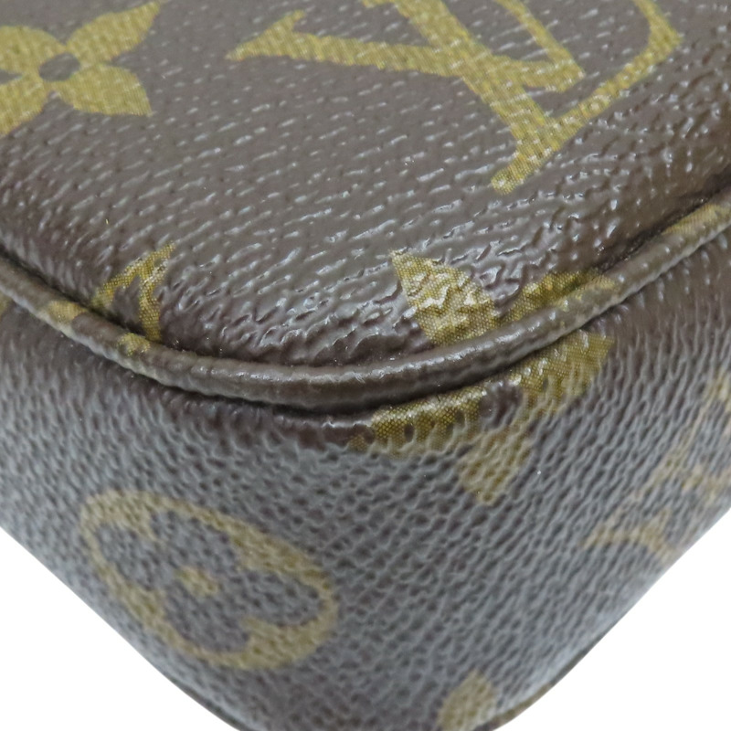 棕色 原花帆布  Pochette Accessoires 肩背包 M51980【LOUIS VUITTON LV 路易威登】 M51980-11