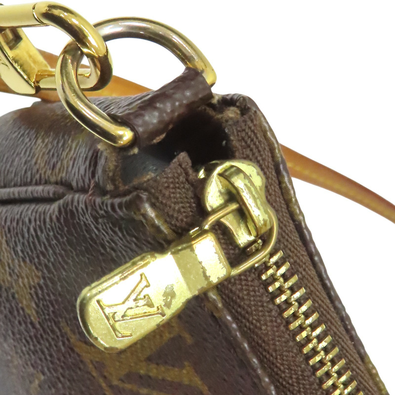 棕色 原花帆布  Pochette Accessoires 肩背包 M51980【LOUIS VUITTON LV 路易威登】 M51980-14