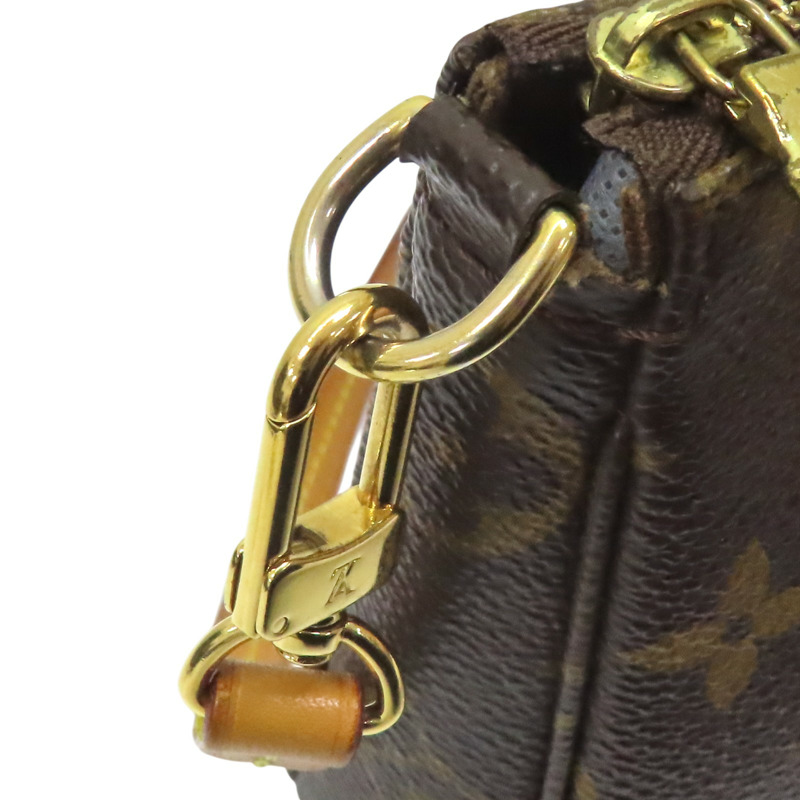 棕色 原花帆布  Pochette Accessoires 肩背包 M51980【LOUIS VUITTON LV 路易威登】 M51980-15