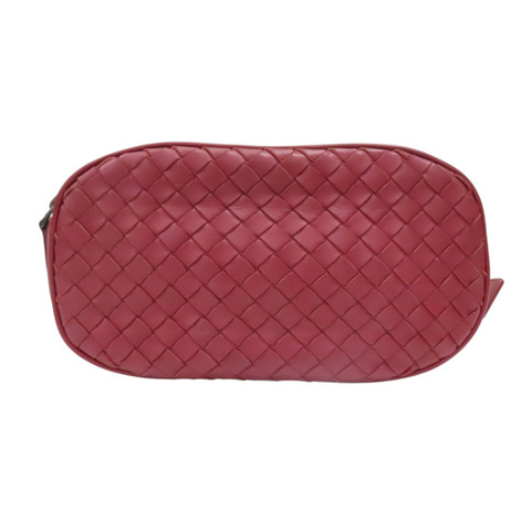 紅色 編織羊皮 腰包【BOTTEGA VENETA BV 寶緹嘉】