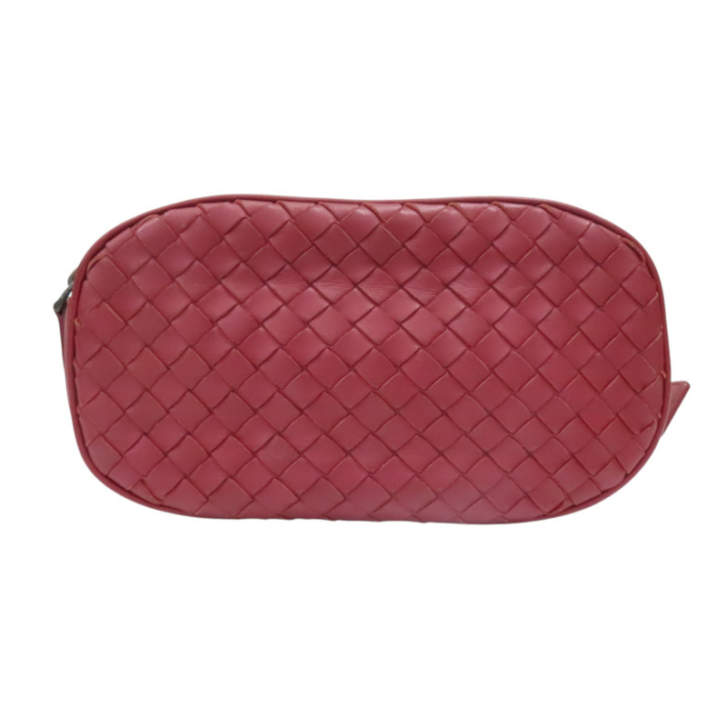 紅色 編織羊皮 腰包【BOTTEGA VENETA BV 寶緹嘉】-0