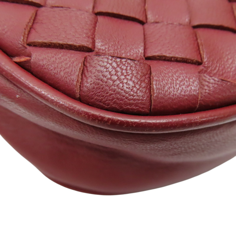 紅色 編織羊皮 腰包【BOTTEGA VENETA BV 寶緹嘉】-10