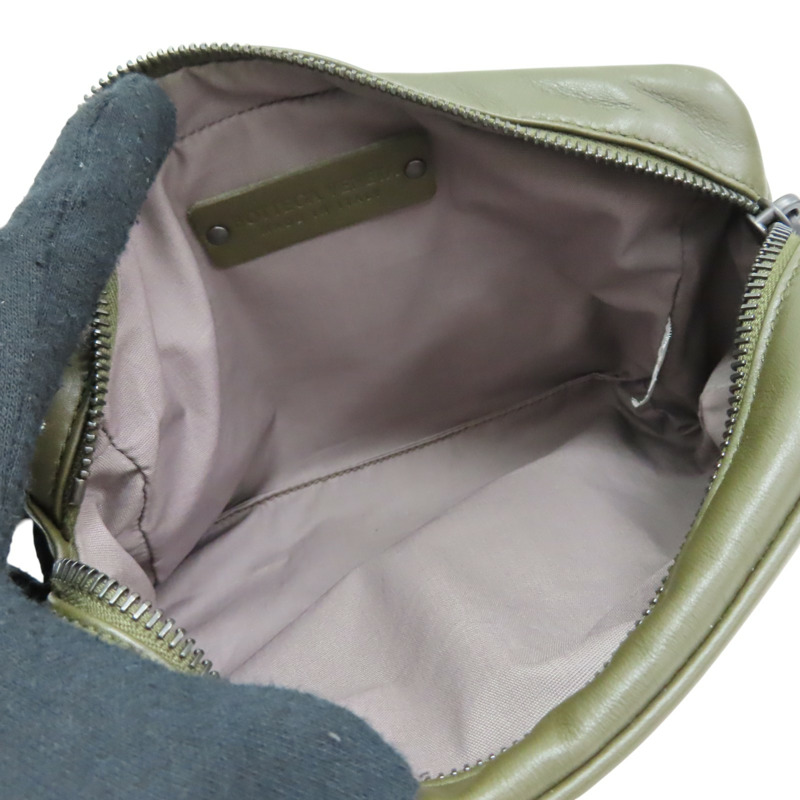 綠色 牛皮 腰包【BOTTEGA VENETA BV 寶緹嘉】-4