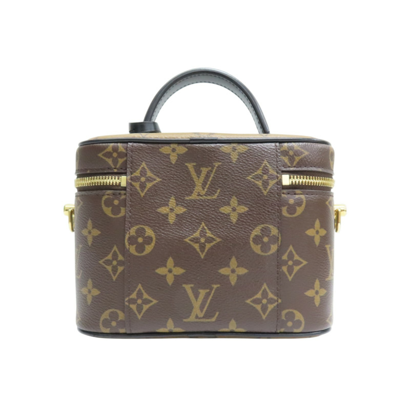 棕色 原花帆布 Vanity PM 兩用包【LOUIS VUITTON LV 路易威登】 M45165-1
