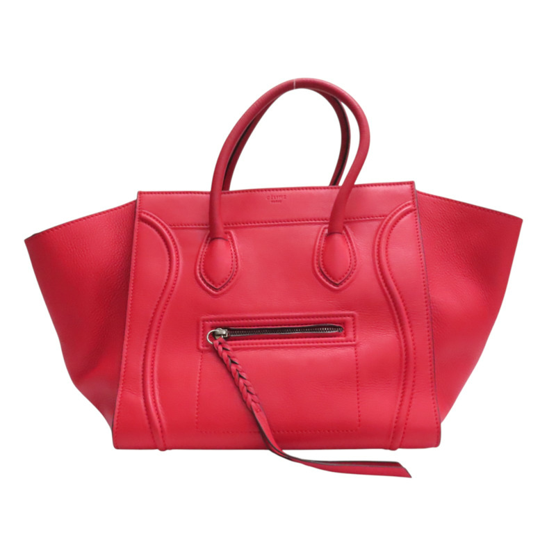 紅色 牛皮 Luggage Phantom 手提包【CELINE 賽琳】-0