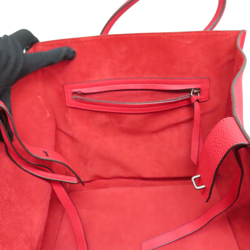 紅色 牛皮 Luggage Phantom 手提包【CELINE 賽琳】-4