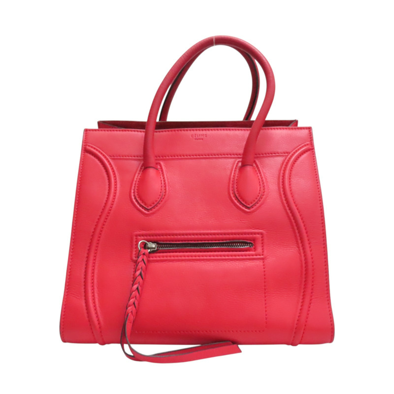 紅色 牛皮 Luggage Phantom 手提包【CELINE 賽琳】-9