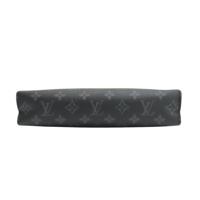 灰色 原花 Eclipse帆布 Pochette Voyage MM 手拿包【LOUIS VUITTON LV 路易威登】 M61692-3
