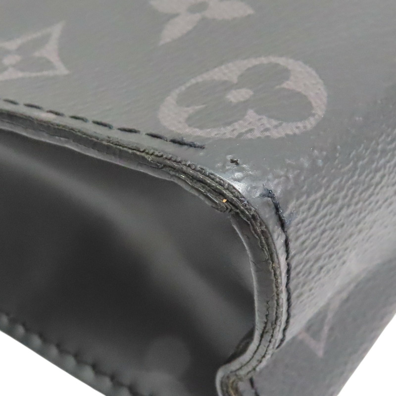 灰色 原花 Eclipse帆布 Pochette Voyage MM 手拿包【LOUIS VUITTON LV 路易威登】 M61692-9