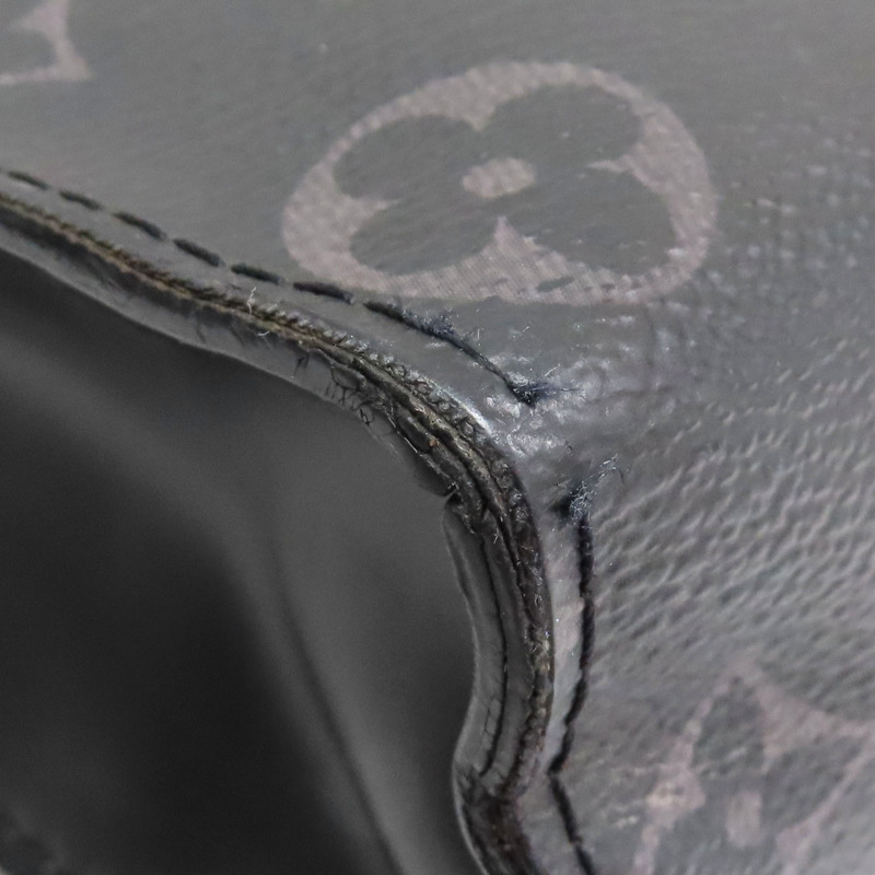 灰色 原花 Eclipse帆布 Pochette Voyage MM 手拿包【LOUIS VUITTON LV 路易威登】 M61692-11