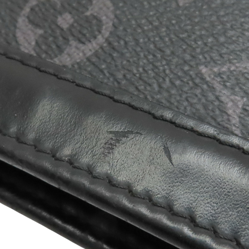 灰色 原花 Eclipse帆布 Pochette Voyage MM 手拿包【LOUIS VUITTON LV 路易威登】 M61692-14