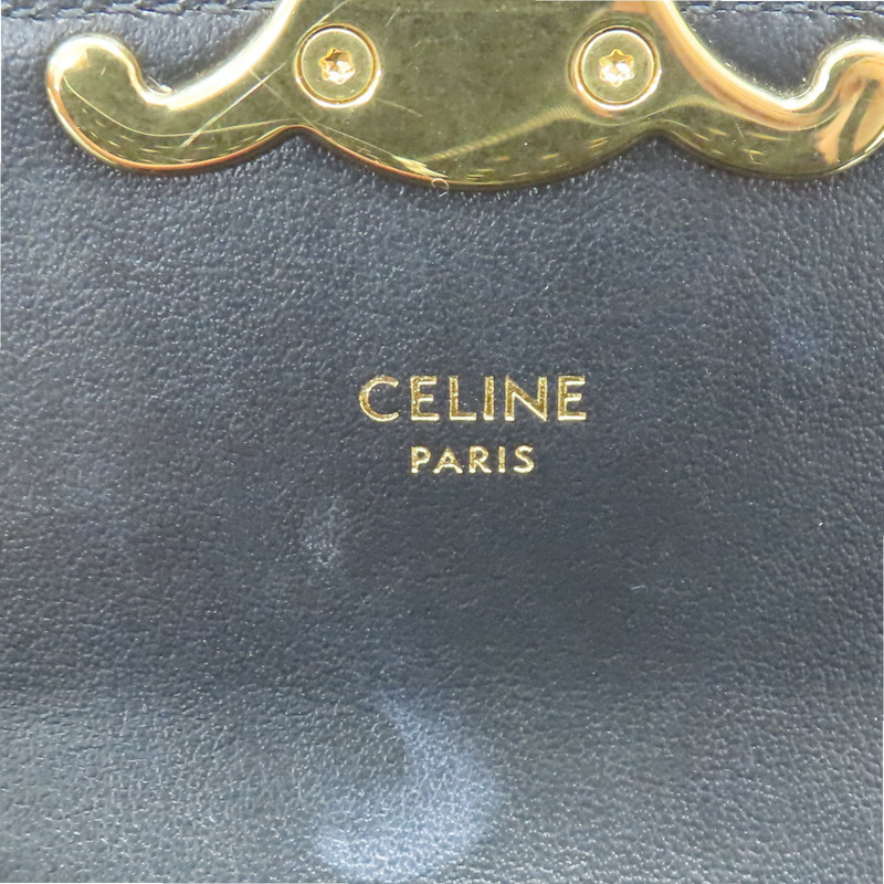 黑色 牛皮  Mini Cloude 肩背包【CELINE 賽琳】 101513DPV.38NO-5