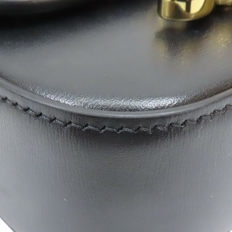 黑色 牛皮  Mini Cloude 肩背包【CELINE 賽琳】 101513DPV.38NO-10