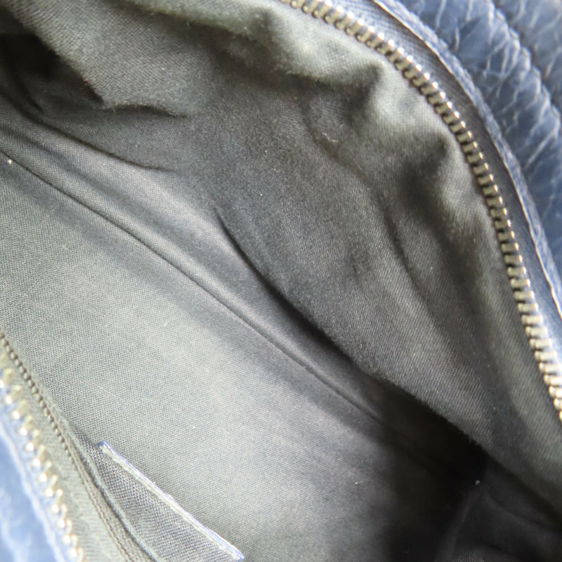 深藍色 牛皮 Mini City 肩背包【Balenciaga 巴黎世家】 309544-5